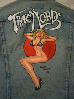 Kinley Wolfe Original Art (Oil on Denim)